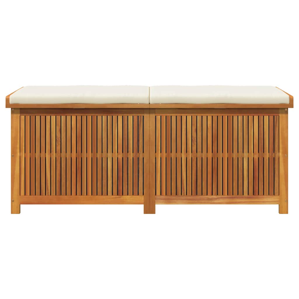 Vanjska kutija za jastuke 150x50x60,5 cm masivno drvo bagrema