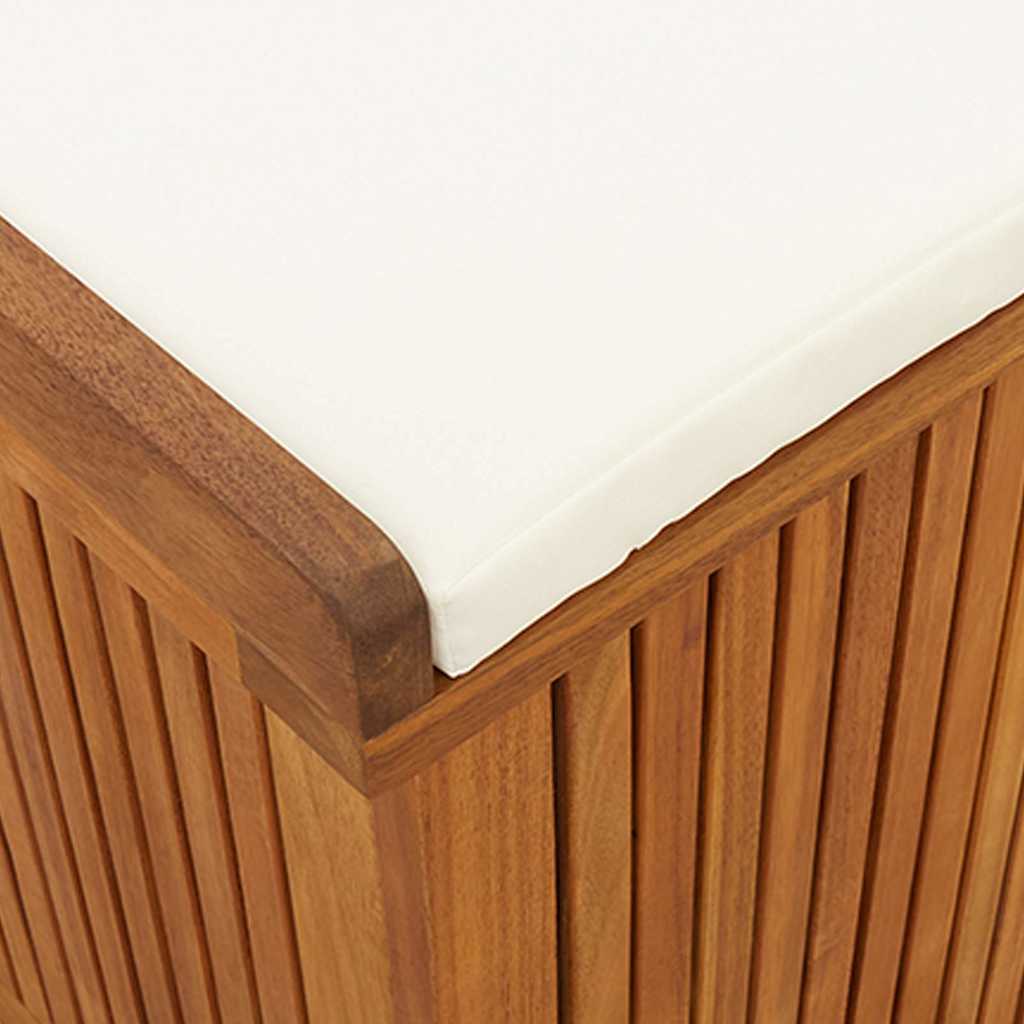 Vanjska kutija za jastuke 150x50x60,5 cm masivno drvo bagrema