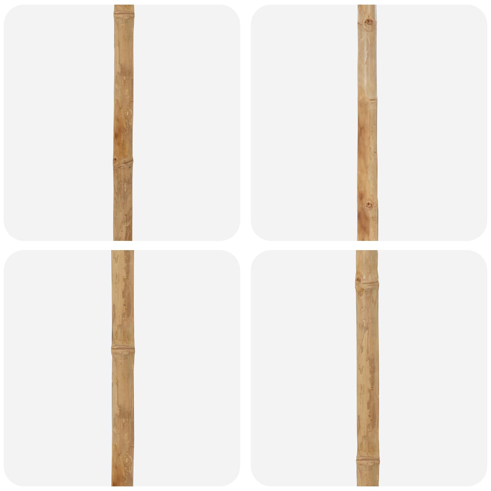 Vrtni suncobran Tamno siva Ø 180 x 230 cm bambus