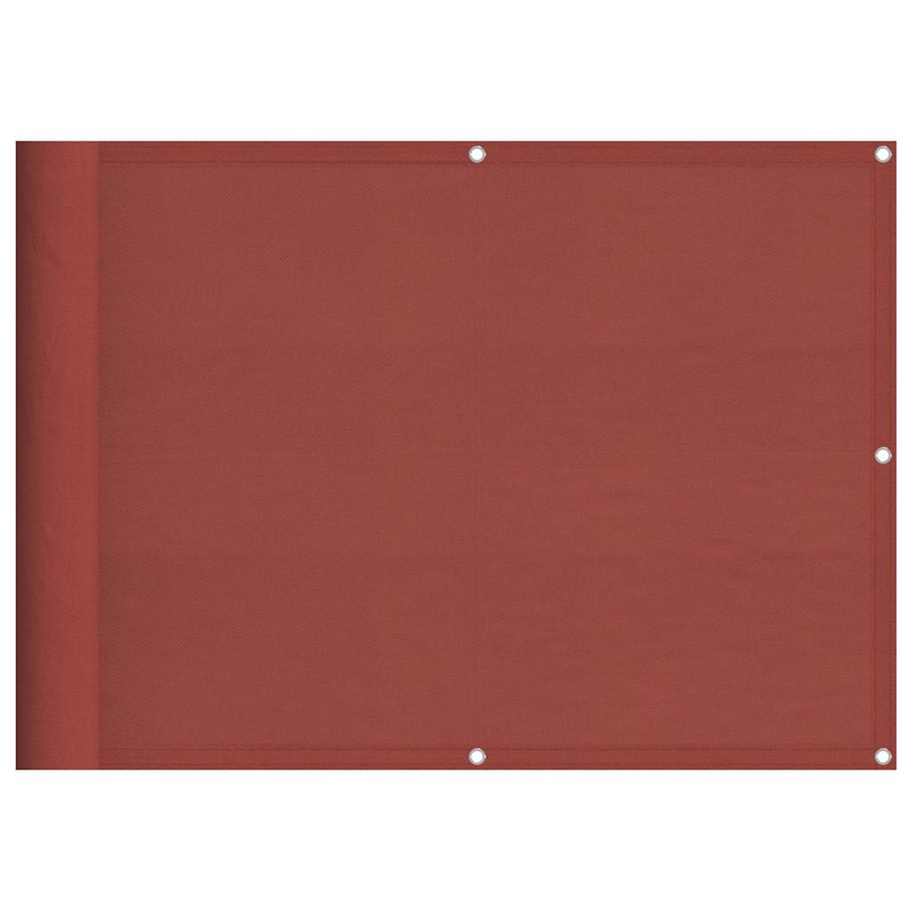 Balkonska pregrada Terakota 75x800 cm 100% poliester Oxford