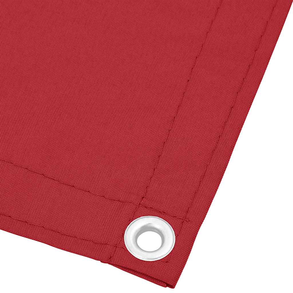 Balkonska pregrada crvena 75x700 cm 100% poliester Oxford