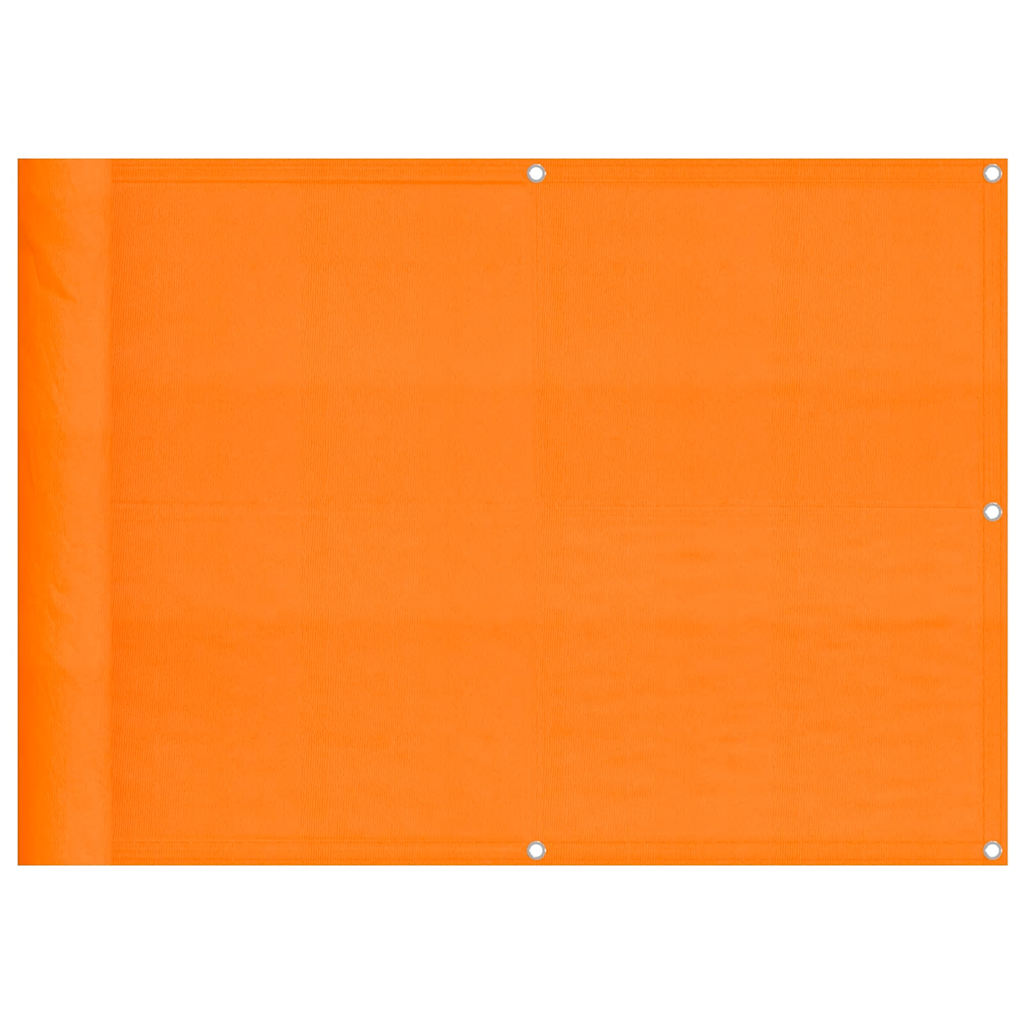 Balkonska pregrada narančasta 75x1000 cm 100% poliester Oxford