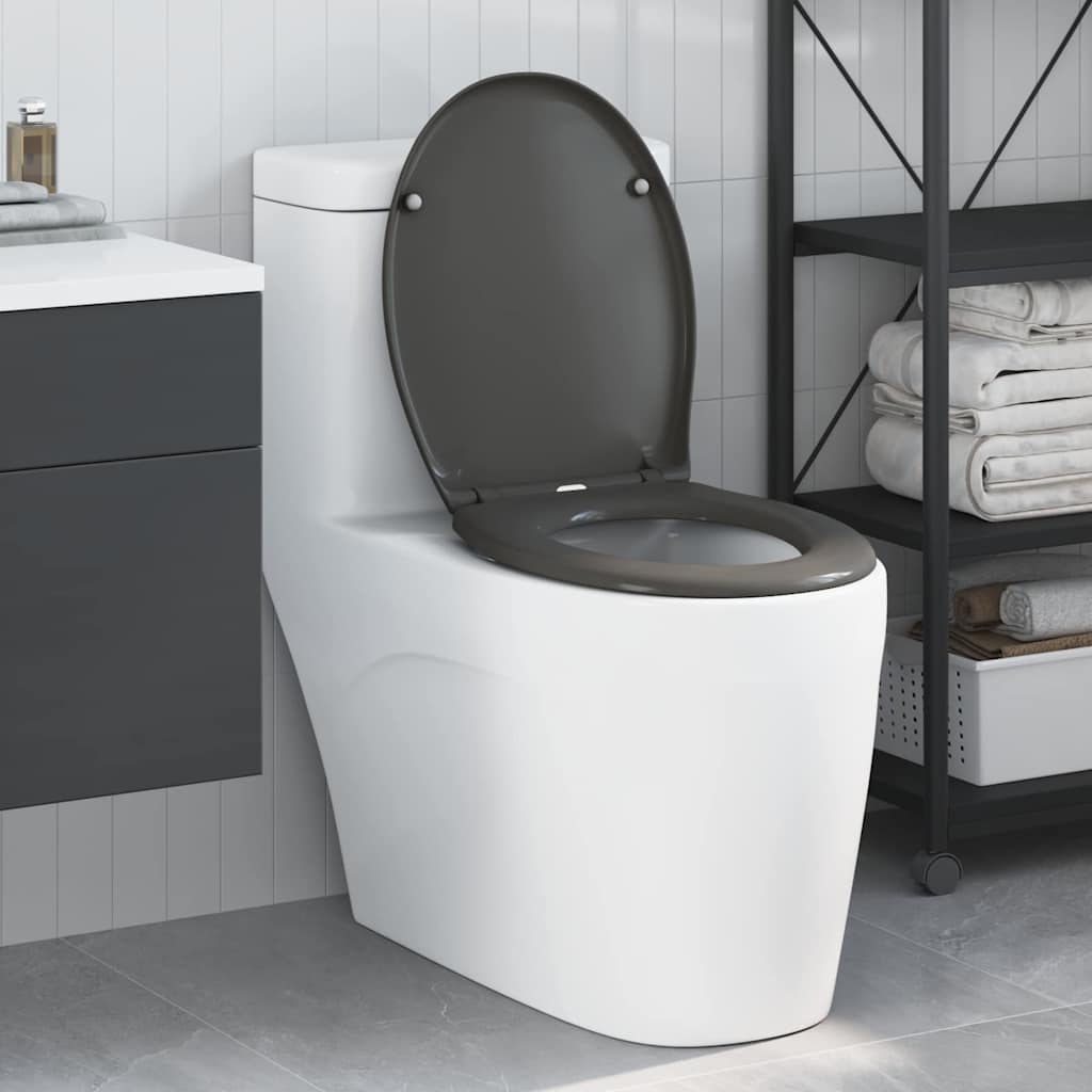 WC daska Antracit 47 x 37 x 4 cm Duroplast