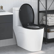WC daska Crna 47 x 37 x 4 cm Duroplast
