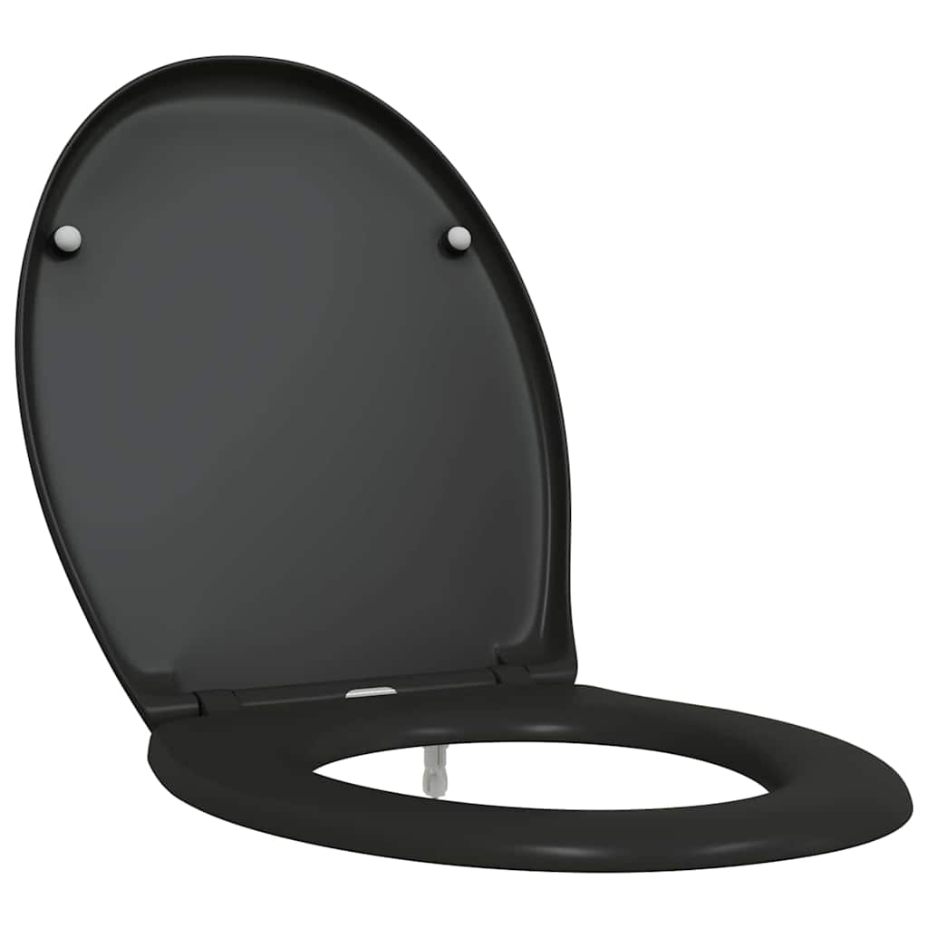 WC daska Crna 47 x 37 x 4 cm Duroplast