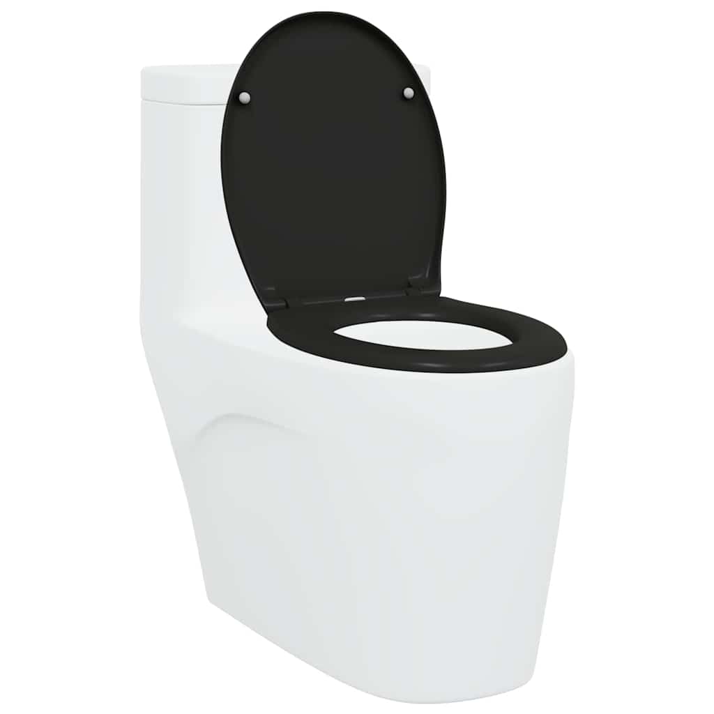 WC daska Crna 47 x 37 x 4 cm Duroplast