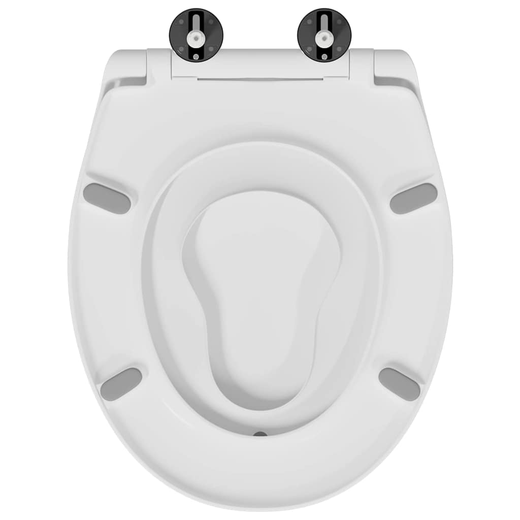 WC daska Bijelo 47 x 37 x 4 cm Duroplast