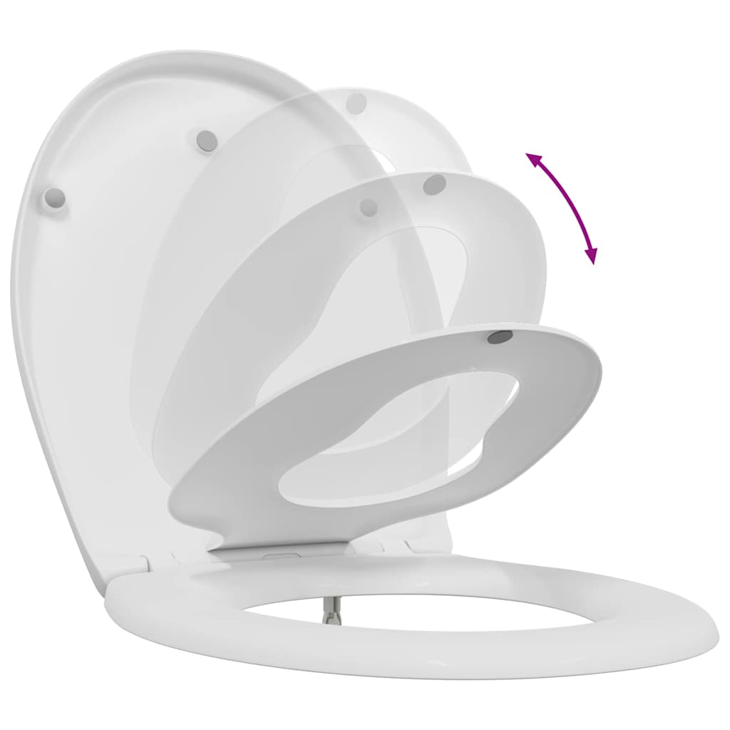 WC daska Bijelo 47 x 37 x 4 cm Duroplast