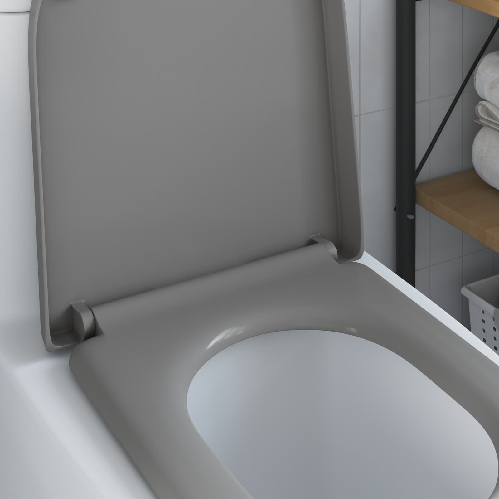 WC daska Siva 49 x 36 x 4 cm Duroplast
