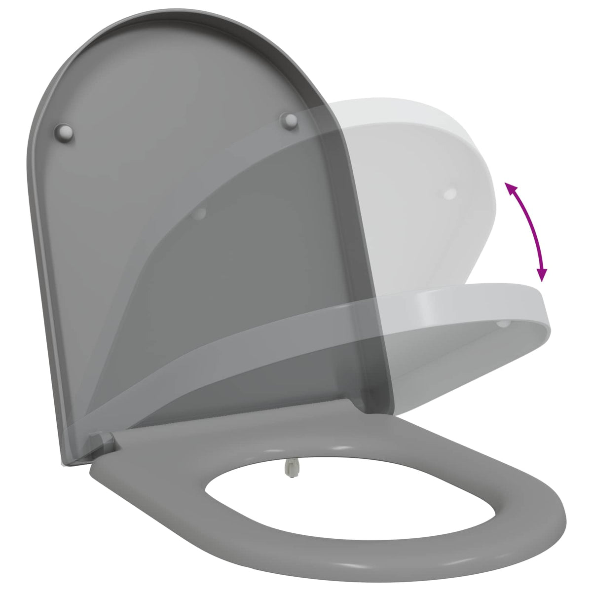 WC daska Siva 49 x 36 x 4 cm Duroplast