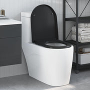 WC daska Crna 49 x 36 x 4 cm Duroplast