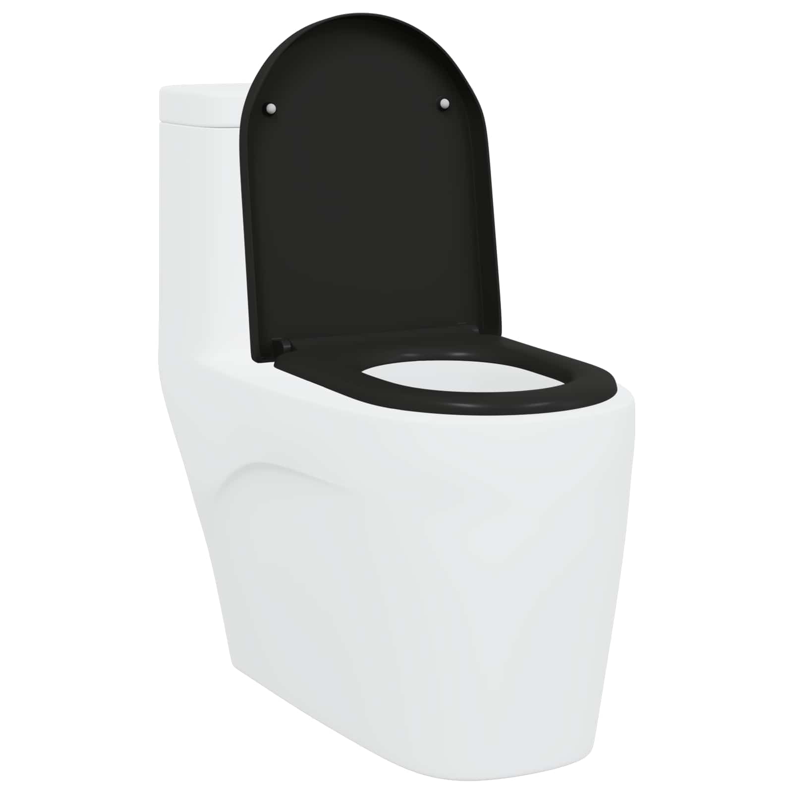 WC daska Crna 49 x 36 x 4 cm Duroplast