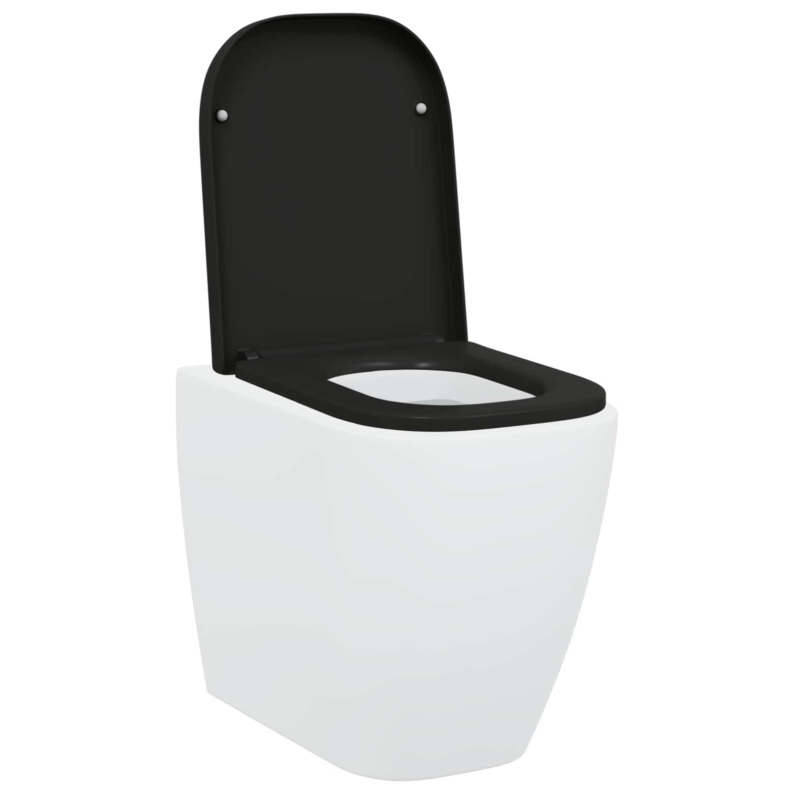WC daska Crna 47,5 x 35 x 3,6 cm Duroplast
