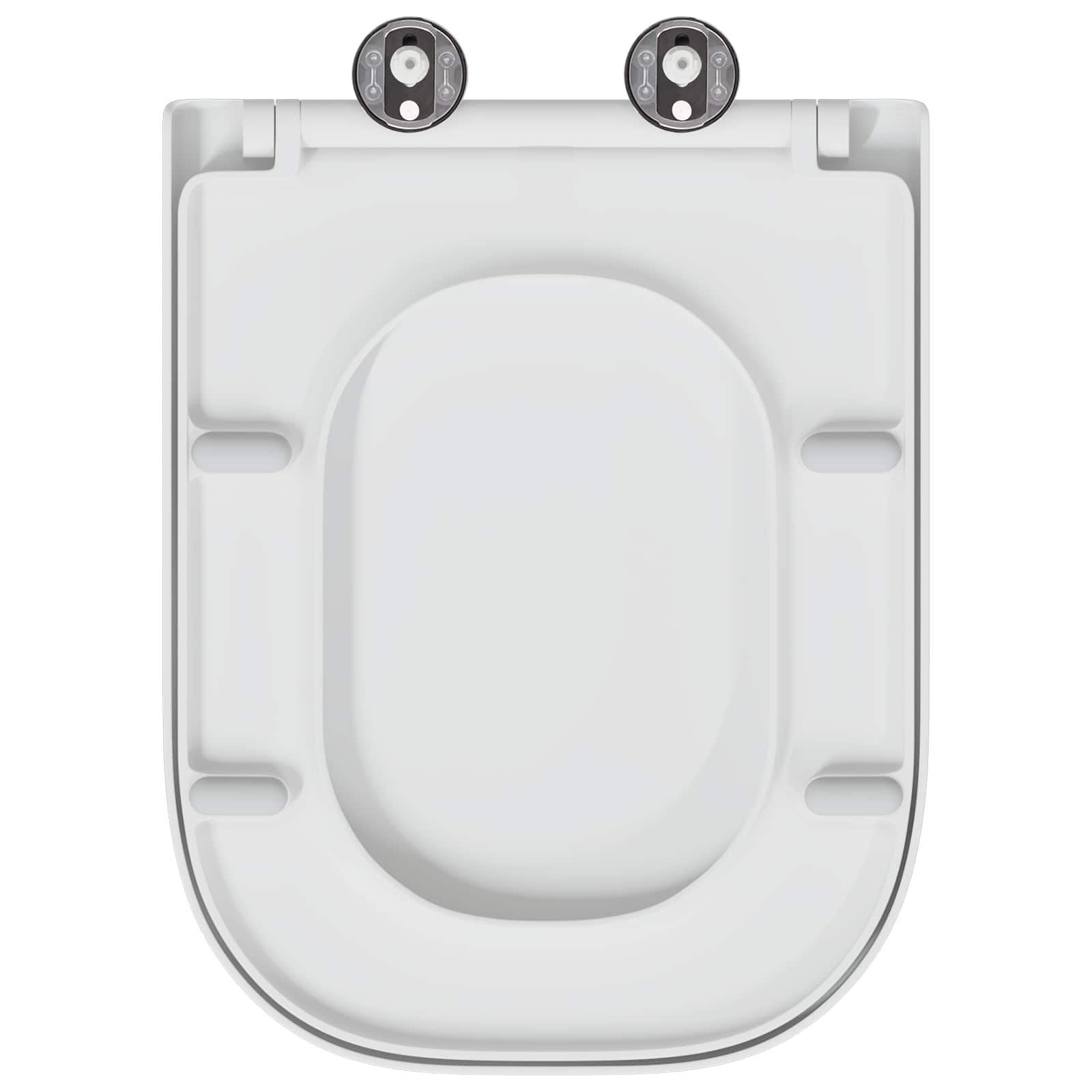 WC daska Bijelo 47,5 x 35 x 3,6 cm Duroplast