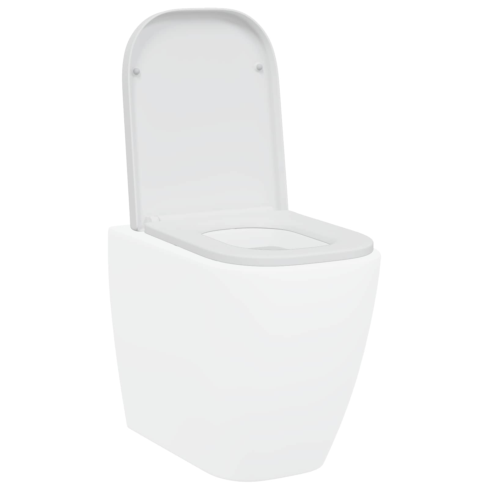 WC daska Bijelo 47,5 x 35 x 3,6 cm Duroplast