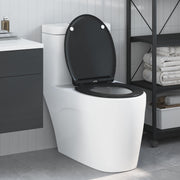 WC daska Crna 47 x 37,5 x 3,8 cm Duroplast