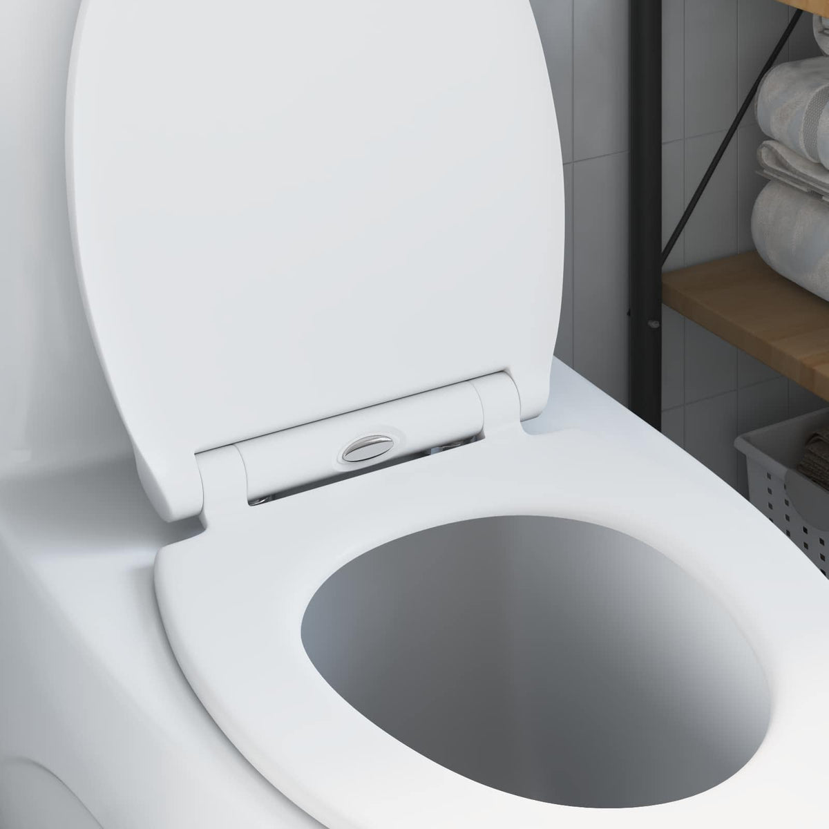 WC daska Bijelo 47 x 37,5 x 3,8 cm Duroplast