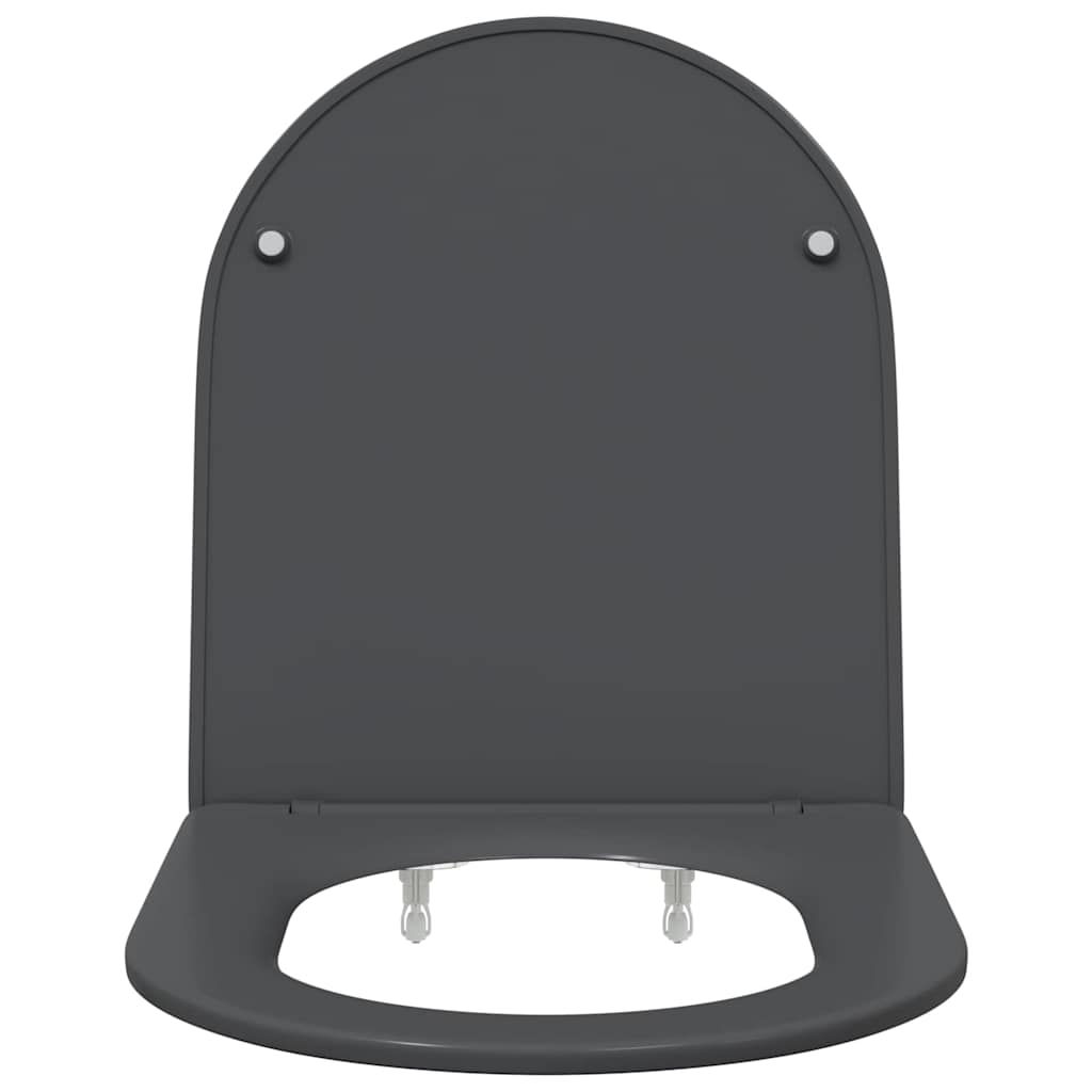 WC daska Antracit 47 x 36 x 3,4 cm Duroplast