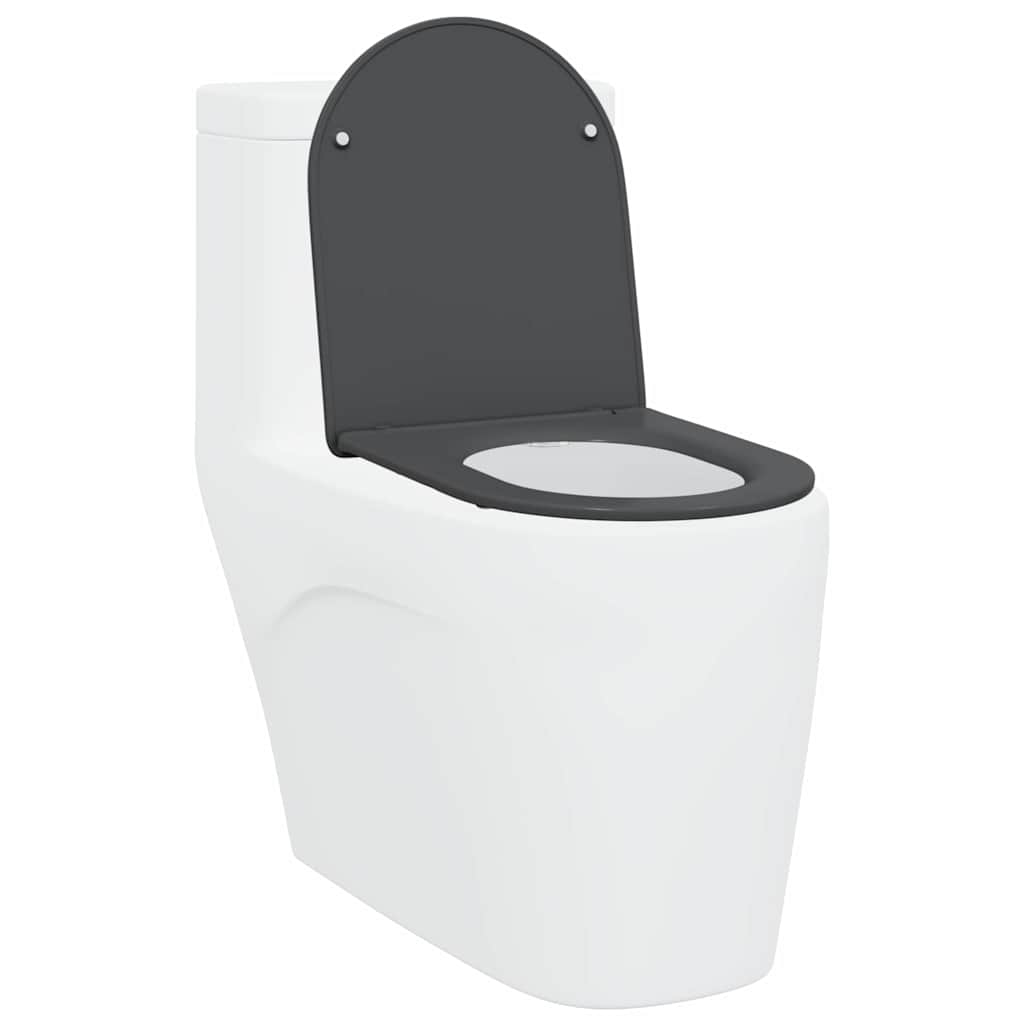 WC daska Antracit 47 x 36 x 3,4 cm Duroplast