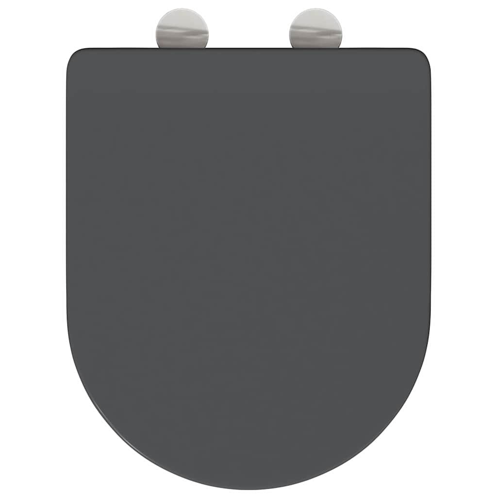 WC daska Antracit 47 x 36 x 3,4 cm Duroplast