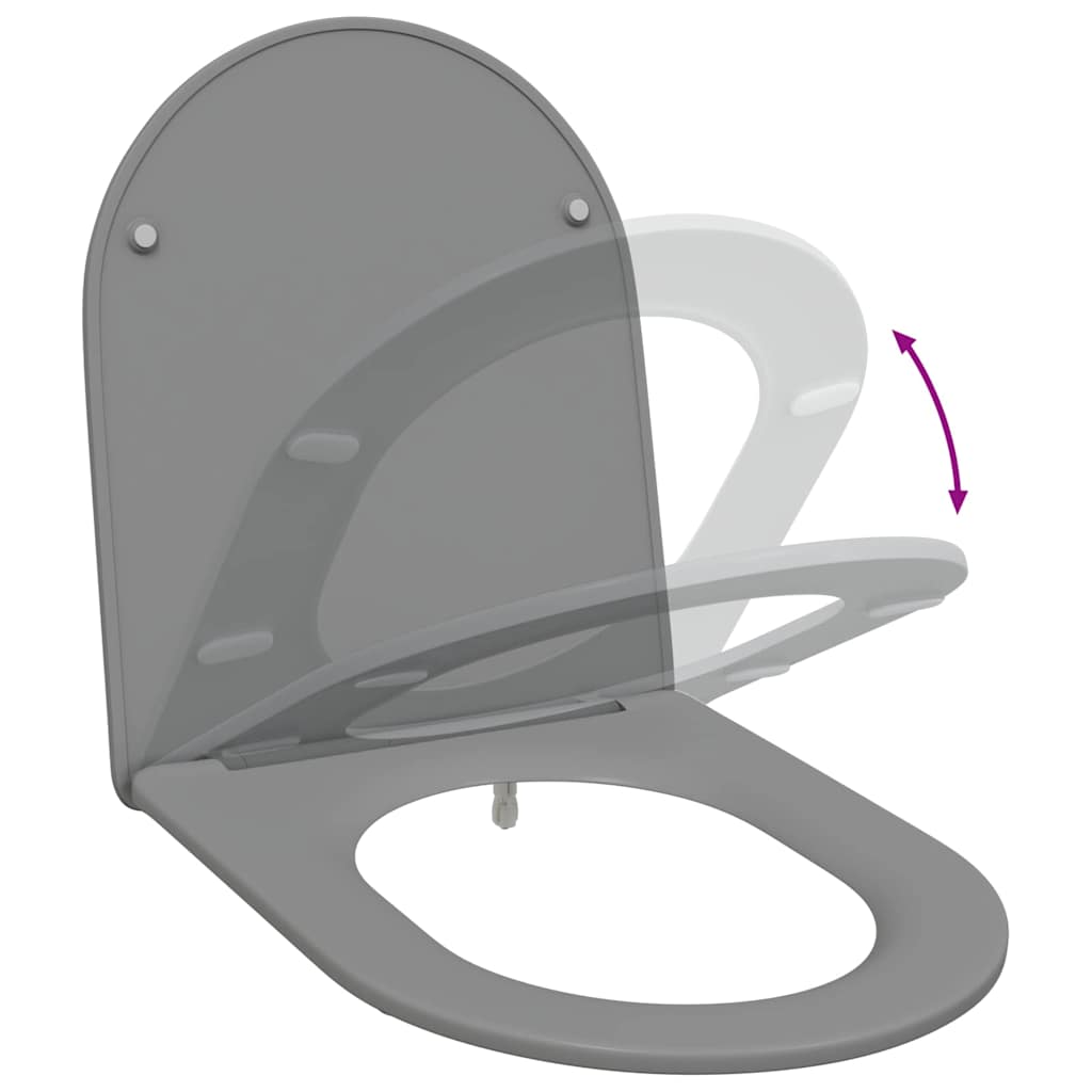 WC daska Siva 47 x 36 x 3,4 cm Duroplast