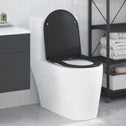 WC daska Crna 47 x 36 x 3,4 cm Duroplast