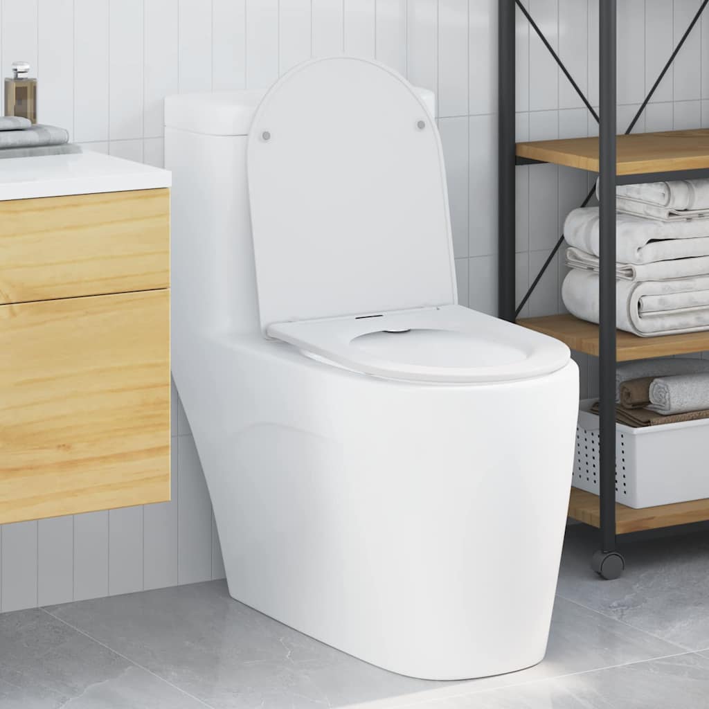WC daska Bijelo 47 x 36 x 3,4 cm Duroplast