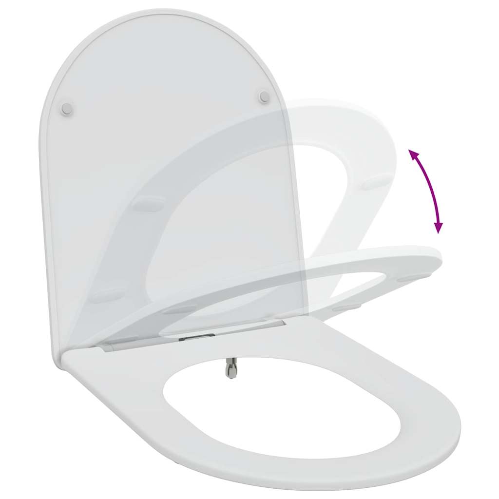 WC daska Bijelo 47 x 36 x 3,4 cm Duroplast