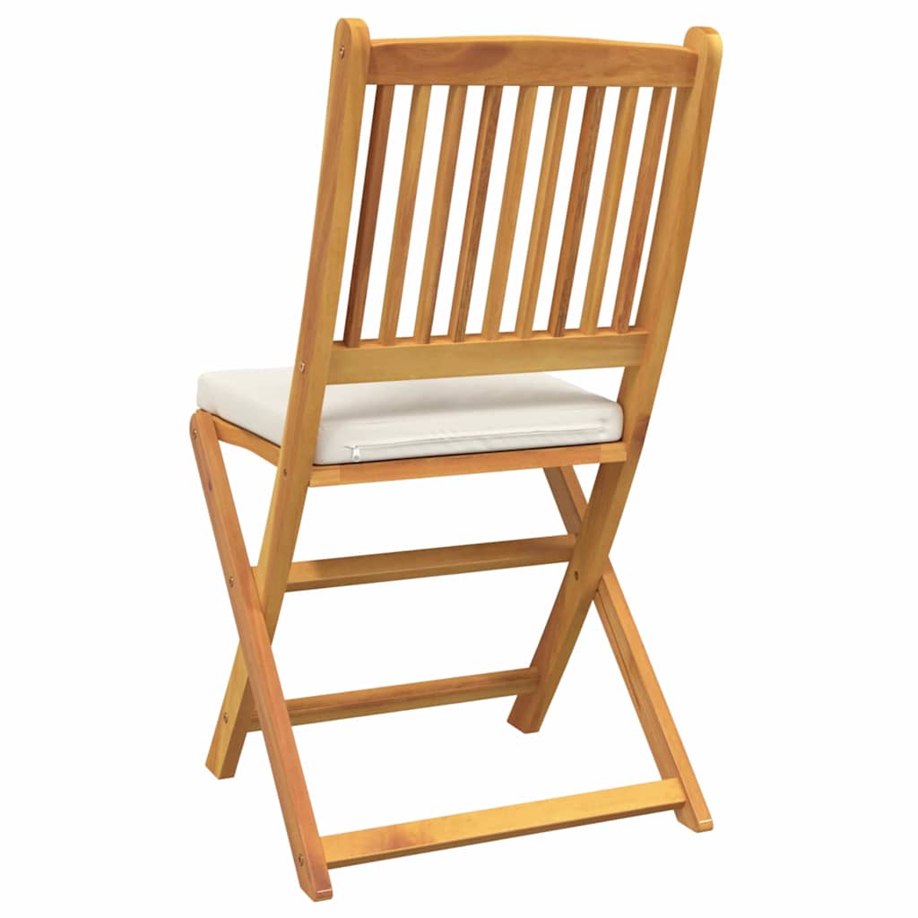 Sklopiva stolica s jastukom 8 pcs Bijelo 49 x 57,5 x 92 cm