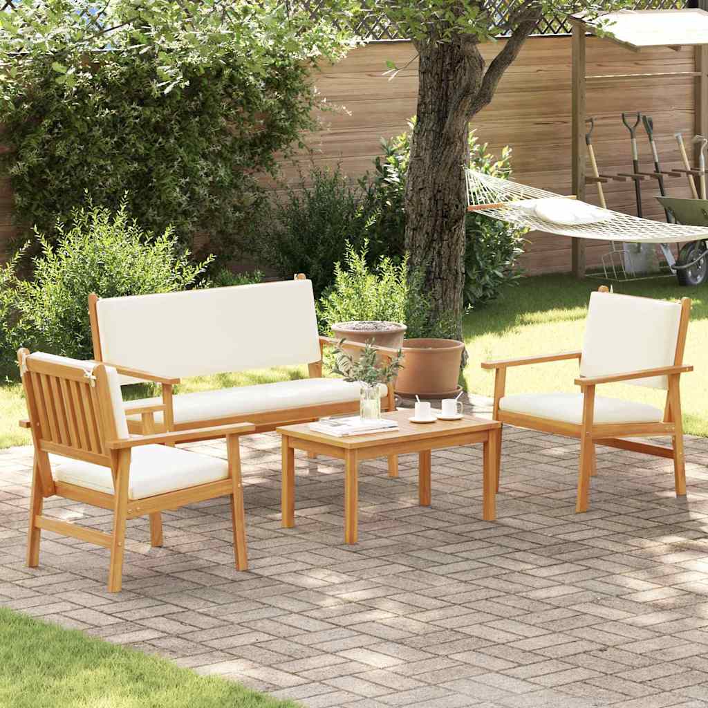 Sjedeća garnitura za vrt 4 pcs Smeđa 120 x 65,5 x 79 cm