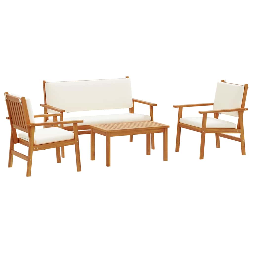 Sjedeća garnitura za vrt 4 pcs Smeđa 120 x 65,5 x 79 cm