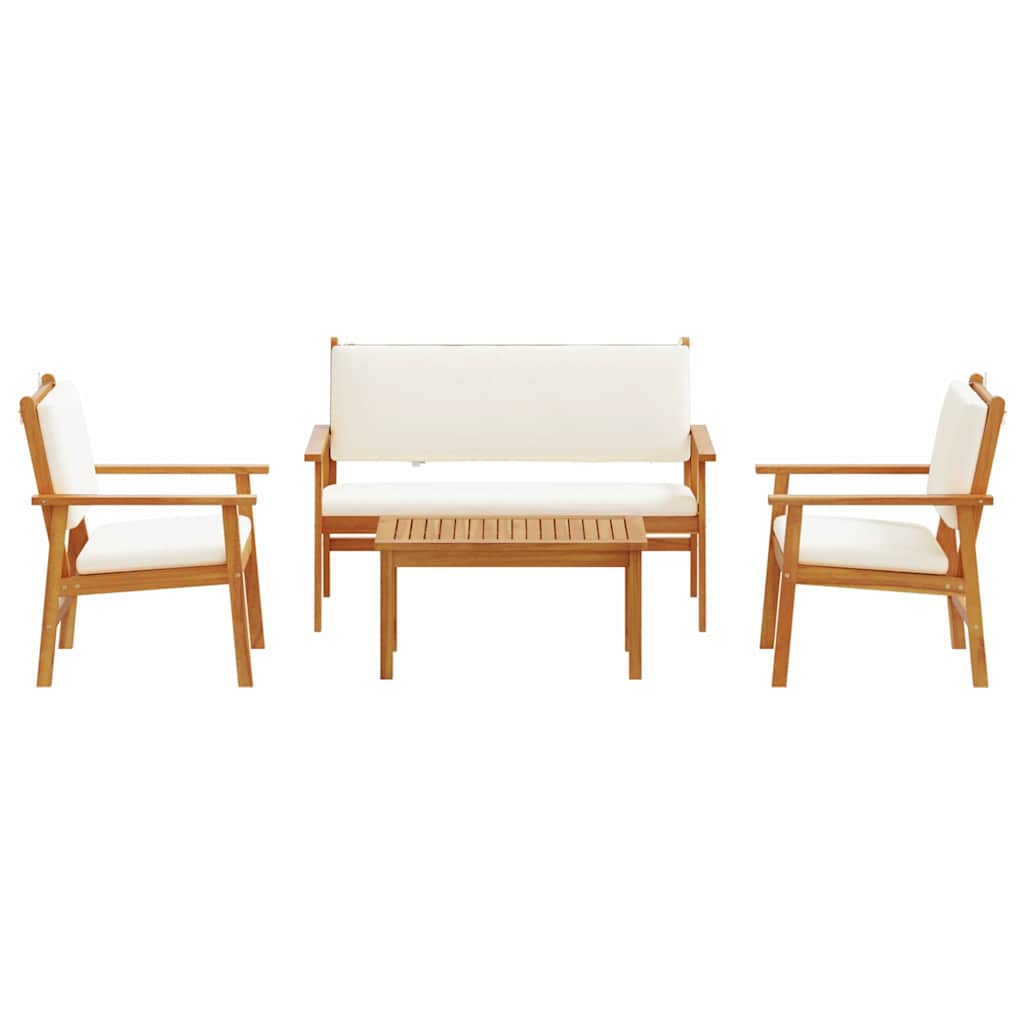 Sjedeća garnitura za vrt 4 pcs Smeđa 120 x 65,5 x 79 cm