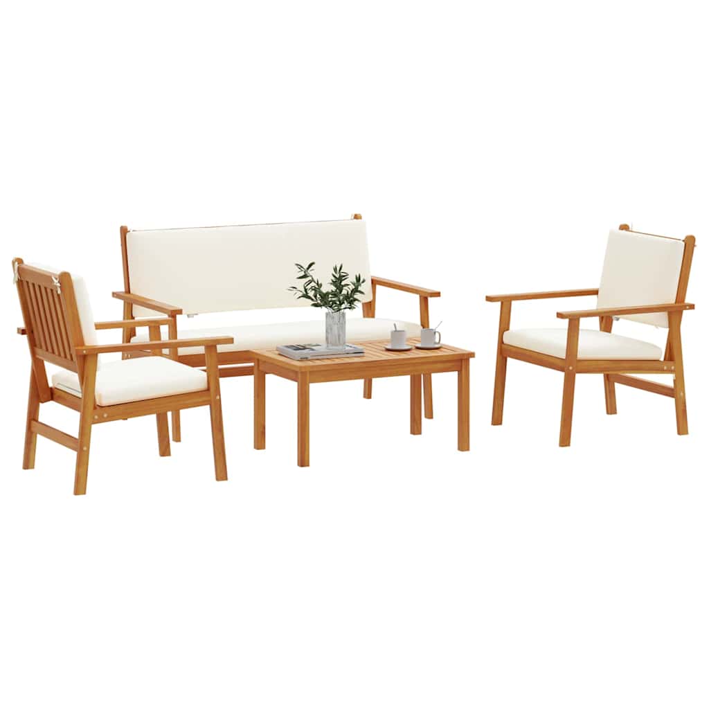 Sjedeća garnitura za vrt 4 pcs Smeđa 120 x 65,5 x 79 cm