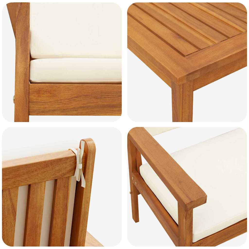 Sjedeća garnitura za vrt 3 pcs Smeđa 120 x 65,5 x 79 cm