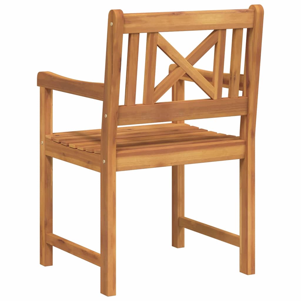 Vanjska klupa 6 pcs Prirodna 56 x 55,5 x 90 cm