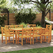 Vanjska klupa 8 pcs Prirodna 56 x 55,5 x 90 cm