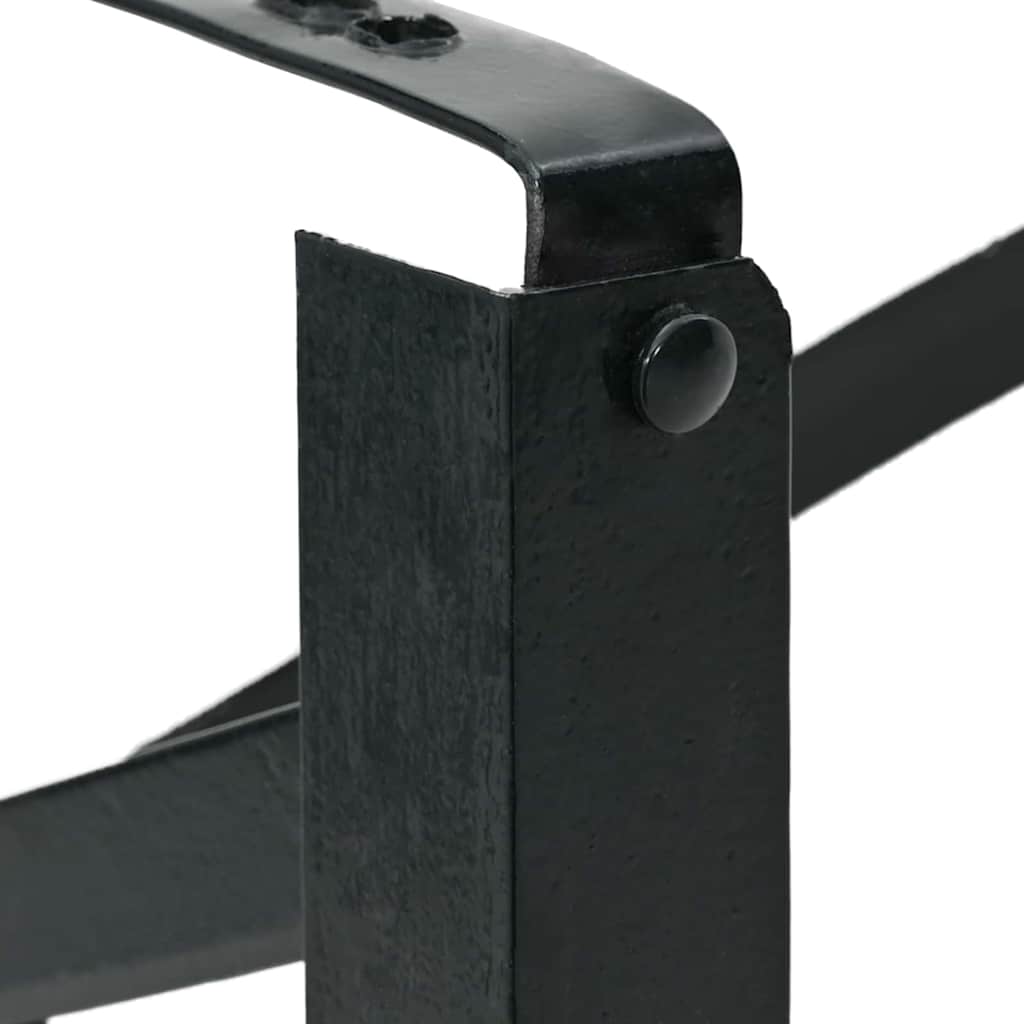 Noga za Pivski Stol 2 pcs Crna 39 x 3 x 75 cm