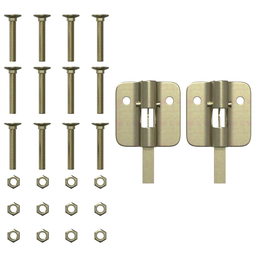 Noga za Pivski Stol 2 pcs Crna 39 x 3 x 75 cm