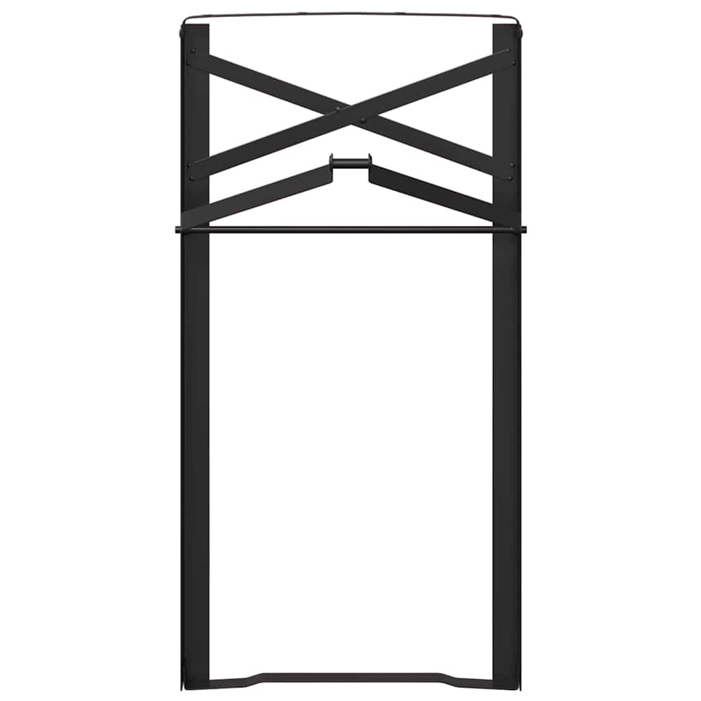 Noga za Pivski Stol 2 pcs Crna 39 x 3 x 75 cm