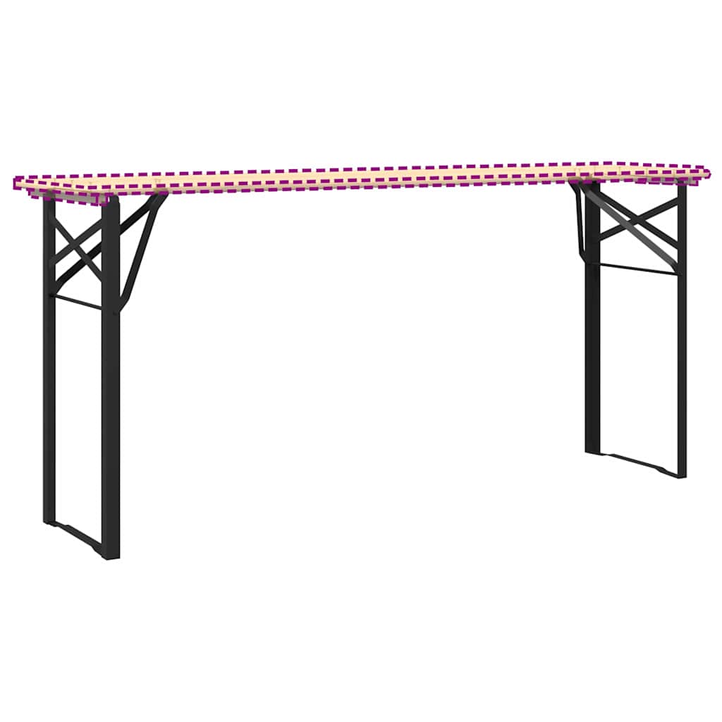 Noga za Pivski Stol 2 pcs Crna 39 x 3 x 75 cm