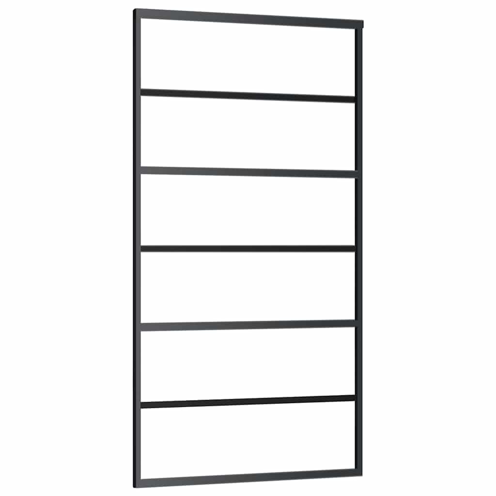 Klizna vrata s okovom 102x205 cm ESG staklo i aluminij