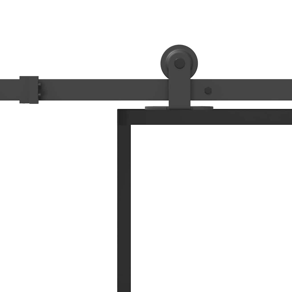Klizna vrata s okovom 102x205 cm ESG staklo i aluminij