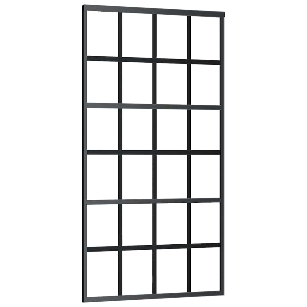 Klizna vrata s okovom 102x205 cm ESG staklo i aluminij