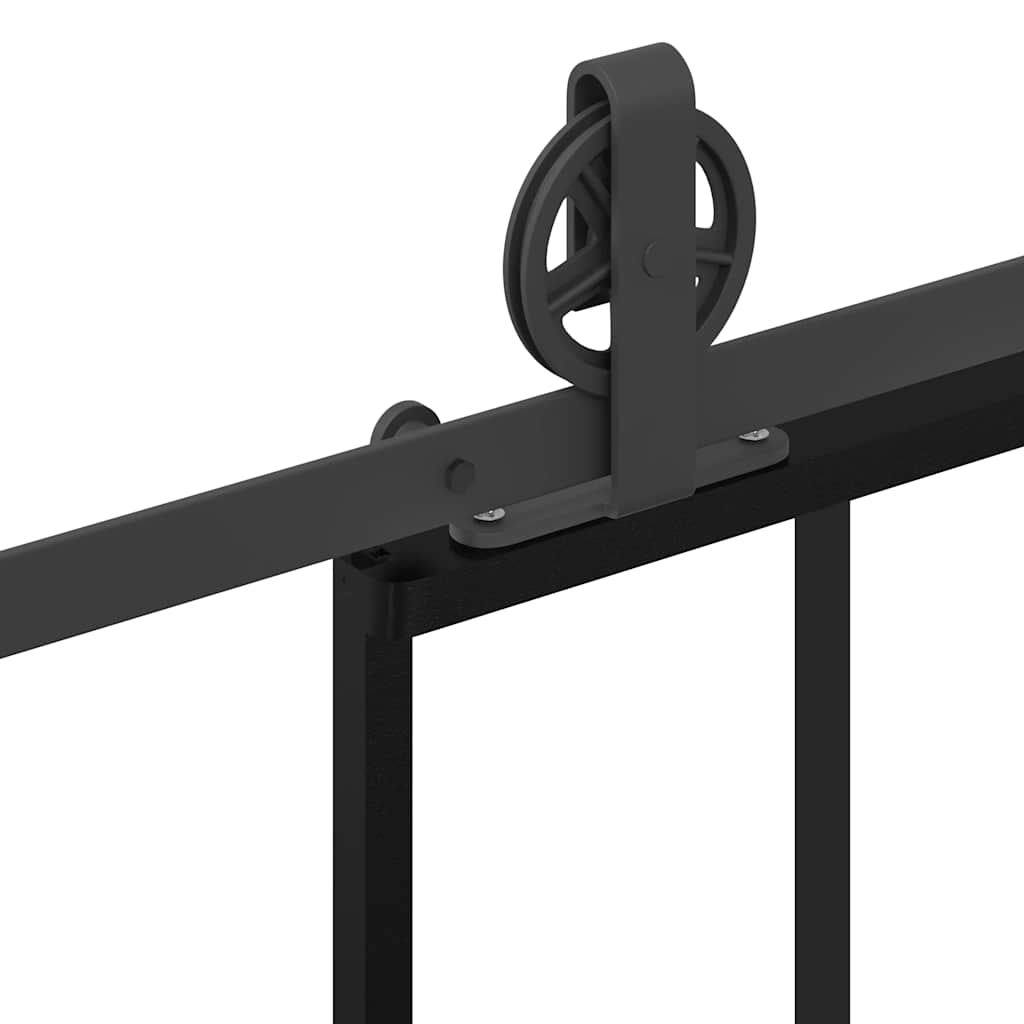 Klizna vrata s okovom 102x205 cm ESG staklo i aluminij