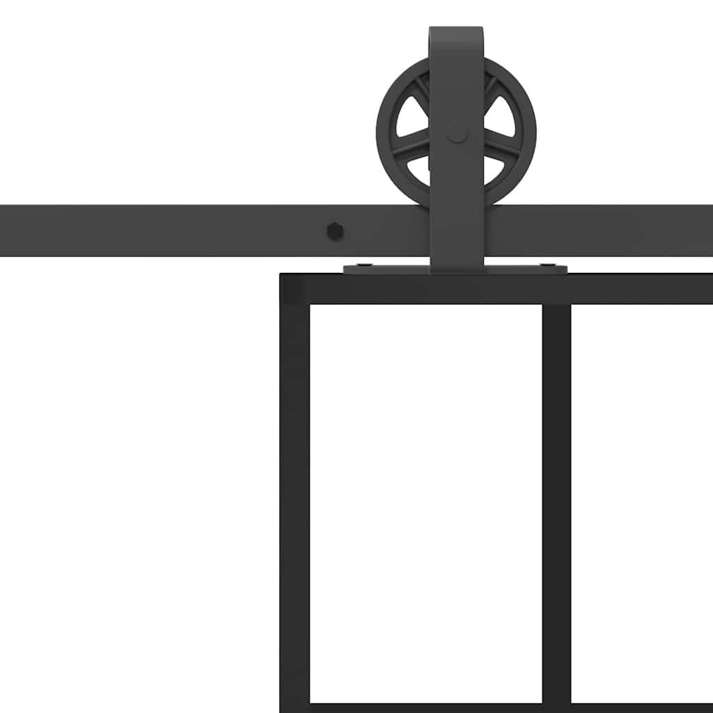 Klizna vrata s okovom 102x205 cm ESG staklo i aluminij