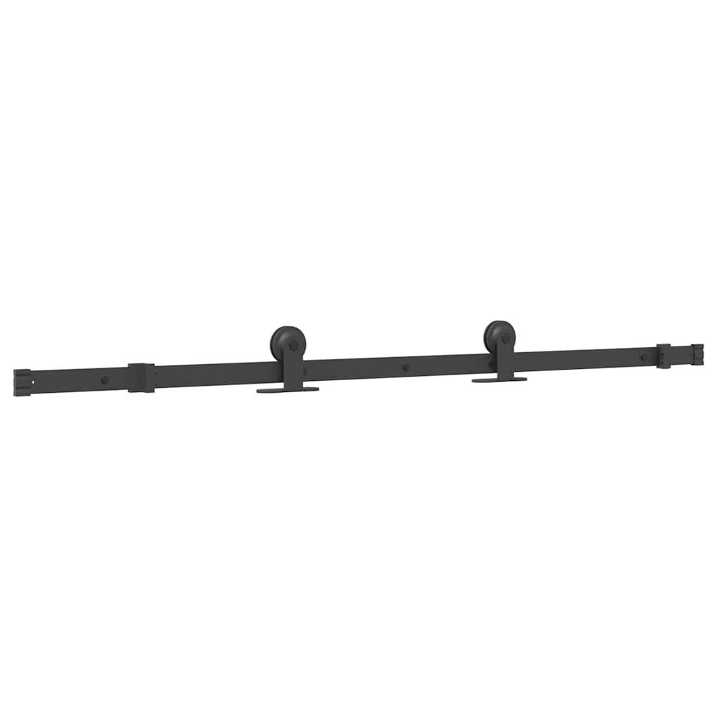 Klizna vrata s priborom 76 x 205 cm kaljeno staklo i aluminij