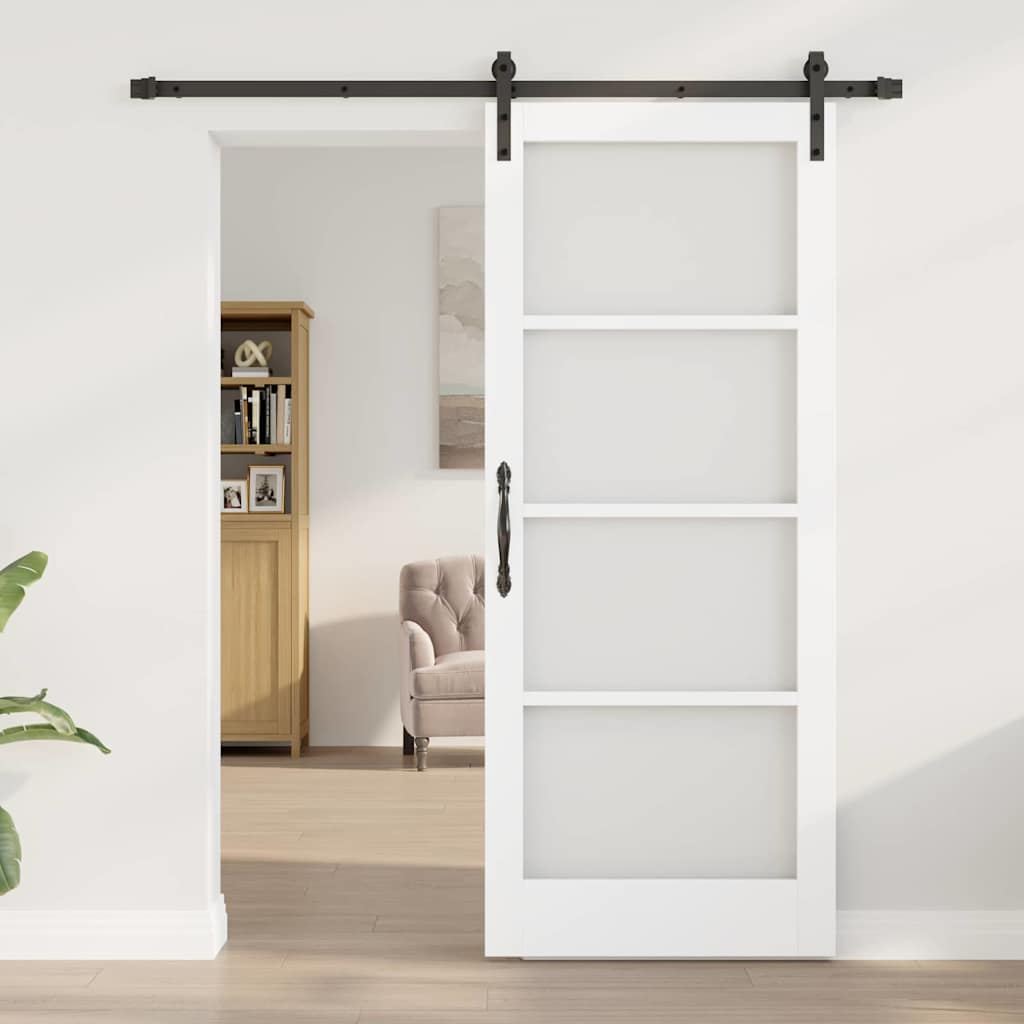 Klizna vrata ORKDAL Bijela i crna 83 x 202 cm