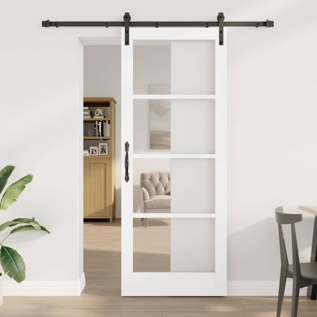 Klizna vrata ORKDAL Bijela i crna 83 x 211 cm