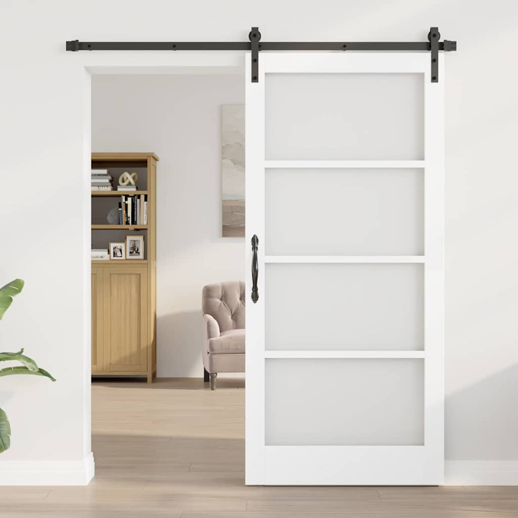 Klizna vrata ORKDAL Bijela i crna 93 x 202 cm