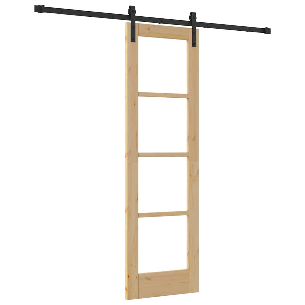 Klizna vrata ORKDAL Prirodna i crna 61 x 198,5 cm